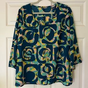 Manuheali’i, Long sleeve, XL Welina blouse top, NWOT (Manuhealii)